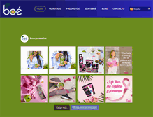 Tablet Screenshot of boecosmetics.com